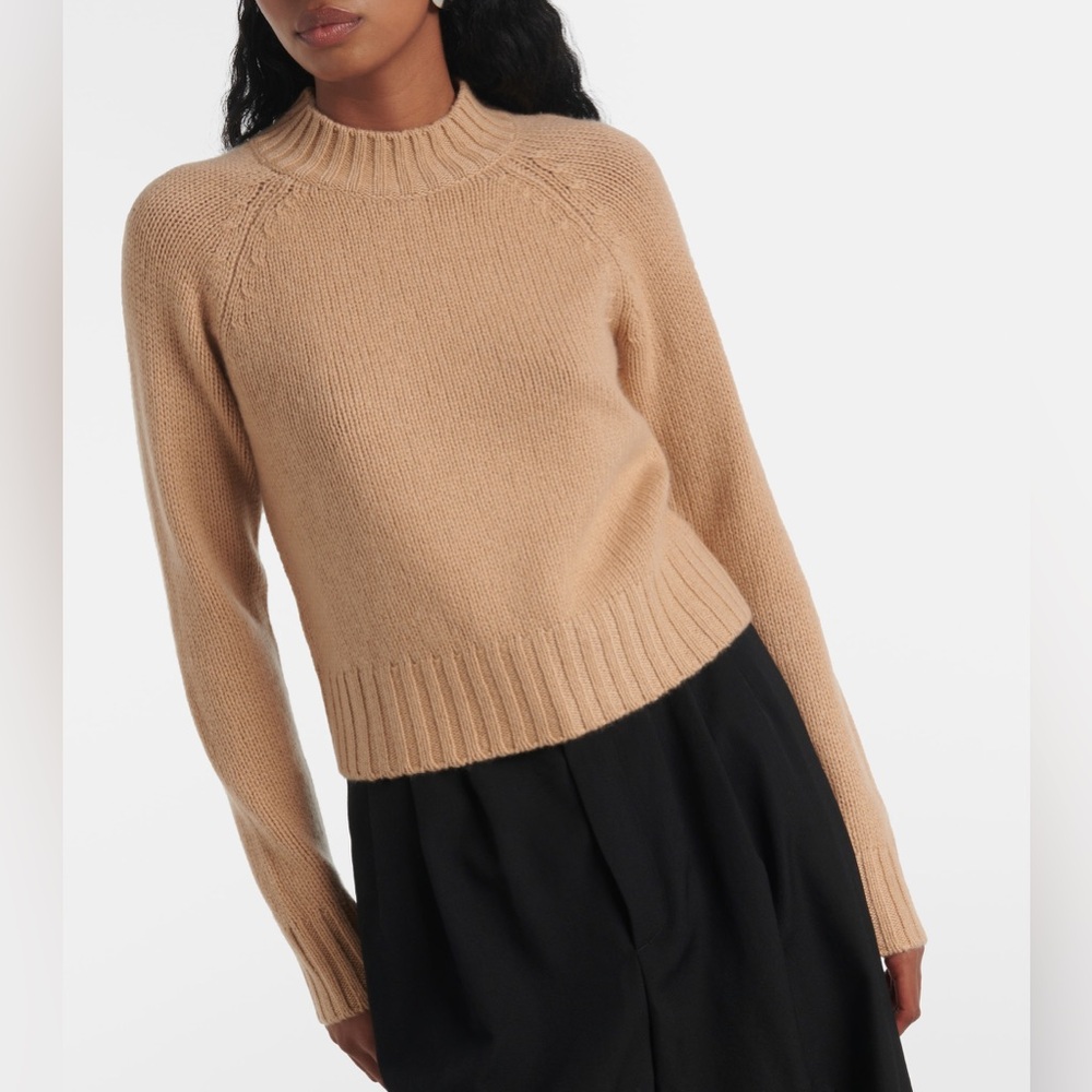 VINCE camel cashmere knit sweater